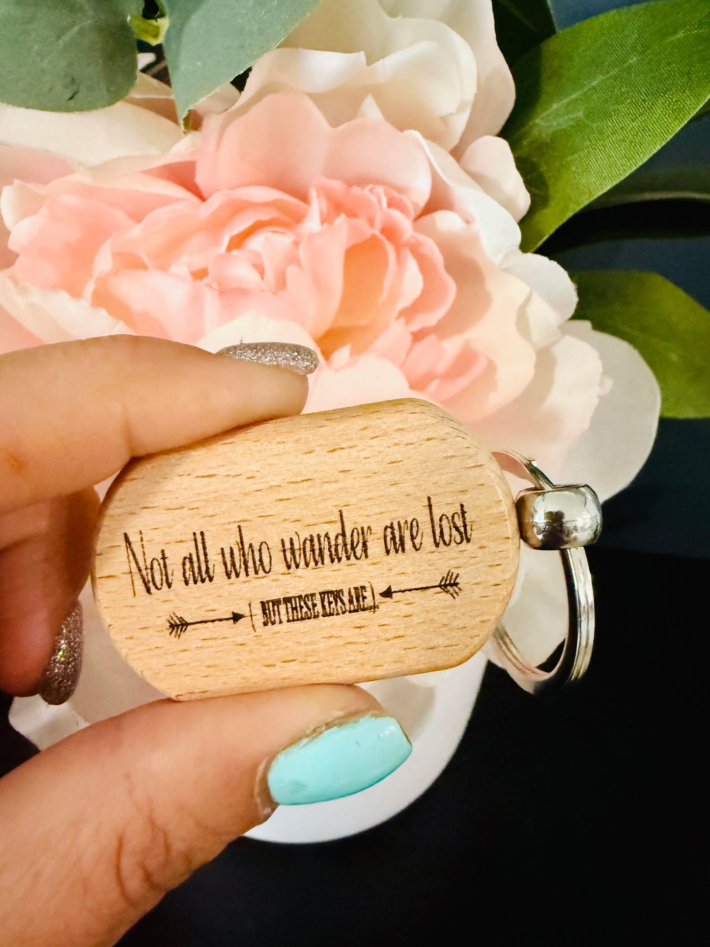 Not all who wander Key chain