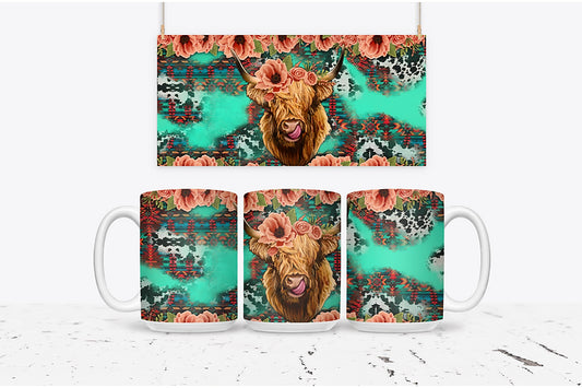 Highland Cow Coffee Mug