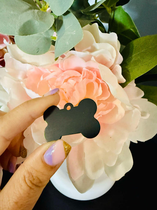 Black ID Tag