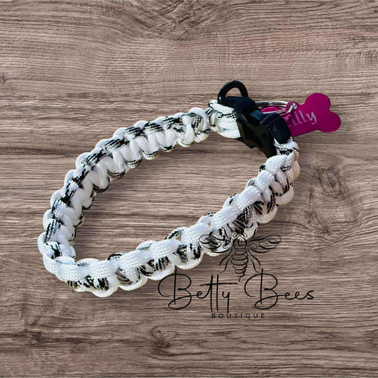 Handmade Paracord Braided Dog Collar – Durable, Stylish, and Custom-Made