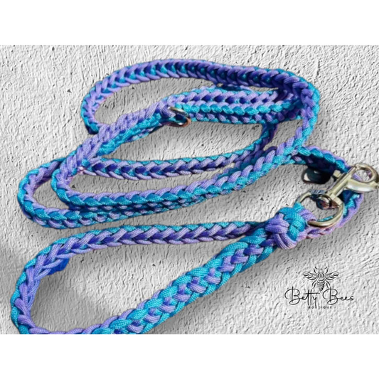Handcrafted Braided Dog Lead – Custom Colours | 170cm Luxe Paracord