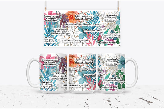 Positive Affirmations coffee mug